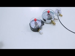 NO+NO Zwarte stalen behuizing 1.6MPa 100mm 380V elektrische contactmanometer wisselstroomdrukmeter