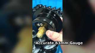 voorflens, zwart staal, messing aansluiting. 2,5" 63 mm 0 ~ 0,6 MPa beerhouder,