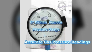 6" 0-1,6 MPa manometer op afstand