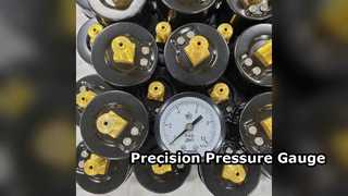 Professionele 60 mm manometer van zwart staal