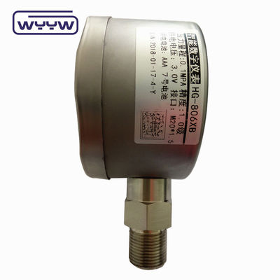 Digitale drukmeter van roestvrij staal van 60 mm met LCD-scherm
