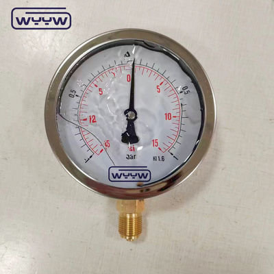 Vacuümverbinding droge ss304 onderverbinding G1/2&quot; 4 inch goede prijs drukmeter -1+1bar