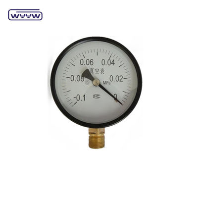 1.6%Fs -30inhg Vacuümdrukmeter -1-0 Mpa 100mm Negatieve druk manometer