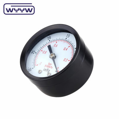 Stalen negatieve drukmeter -0,1Mpa Achterste aanleg 60mm Dial