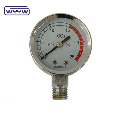 Commerciële drukmeter drukregelaar gebruik aardgas 50mm manometer leverancier CO2 drukmeter