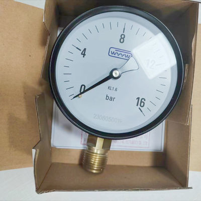 Fabrikant groothandel 100mm 1/2 &quot;bsp bodem 0-16bar kl1.6 goedkope drukmeter