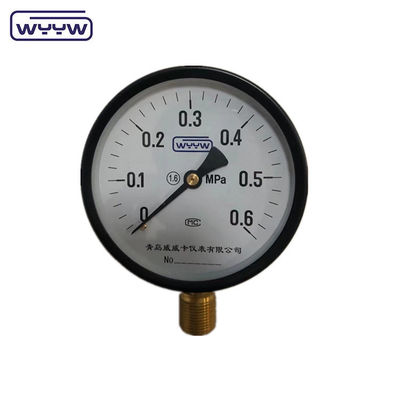 Onderste 1/2 &quot;bsp CE 100 mm algemene OEM beschikbare gekalibreerde drukmeter