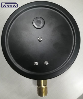 150mm 6&quot; Precision Pressure Gauge Bottom Connection Zwart staal