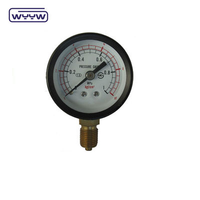 Hoogwaardige 50 mm, droge drukmeter Hoog zwarte stalen behuizing Hydraulische drukmeter Luchtdrukmeter