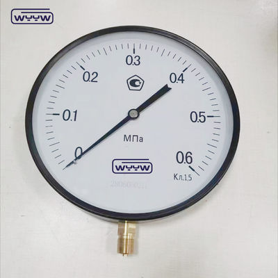 250 mm zware bourdonbuis hoge precisie drukmeter Beweging 16 kgf/cm2