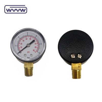 OEM 50 mm Diameter 0-15 PSI 0-1 Bar 1/4 NPT drukmeters