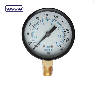 WYYW 100 mm ijzeren behuizing MS bodemverbindingsmanometer 16 bar