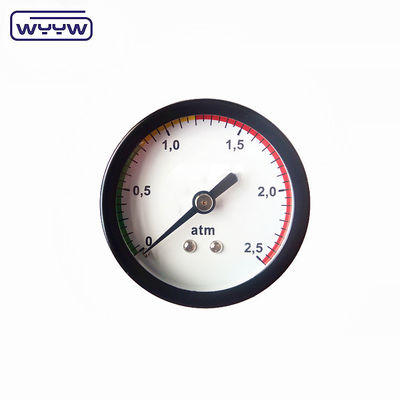 Goede kwaliteit 2 inch Borbon Tube Type Center Back Connection 1/4 &quot;NPT BSP Low 9 Psi Manometer Pressure Gauge