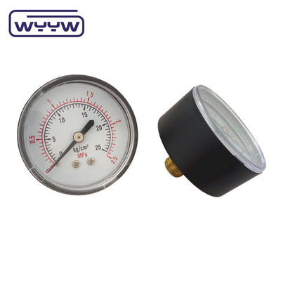China drukmeter fabrieksprijs 1,5&quot; 40mm 0-3.5bar plastic axiale gas manometer