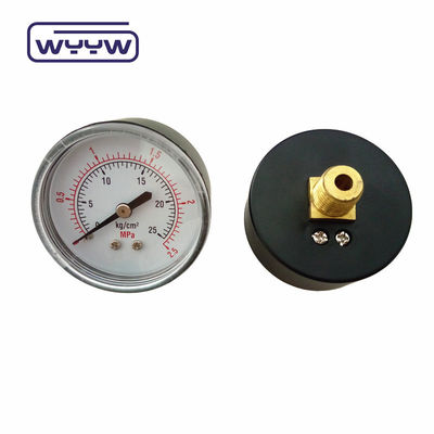 China drukmeter fabrieksprijs 1,5&quot; 40mm 0-3.5bar plastic axiale gas manometer