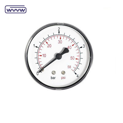 China drukmeter fabrieksprijs 1,5&quot; 40mm 0-3.5bar plastic axiale gas manometer