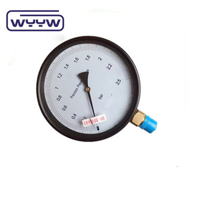 Dial Grootte Drukmeter Precision Manometer Met Zwart Staal Hoesje