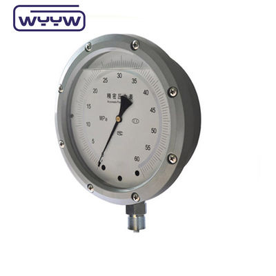 Dial Grootte Drukmeter Precision Manometer Met Zwart Staal Hoesje