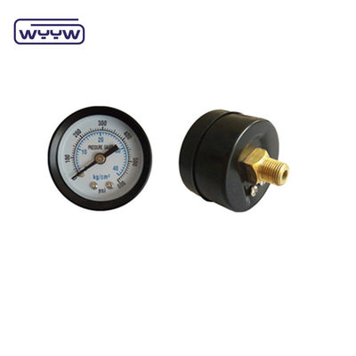 Achsige achterste montage OEM beschikbaar bar psi dubbele schaal manometer 2&quot; 50mm luchtophanging drukmeter