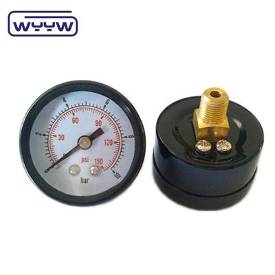 Achsige achterste montage OEM beschikbaar bar psi dubbele schaal manometer 2&quot; 50mm luchtophanging drukmeter