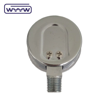 Fabrieksprijs 0-4000psi gechromeerde medische toepassing geen olie bodem inloop 50mm gechromeerde zuurstofcilinder drukmeter