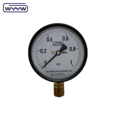 Prijs WYYW fabriek 1MPa 1,6MPa 100mm drukmeter M20X1.5 G1/2&quot; watermanometer