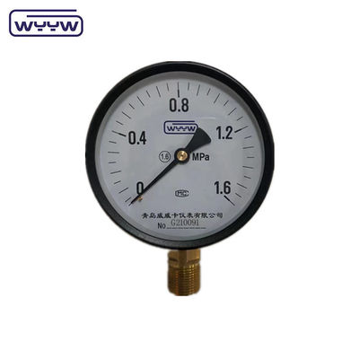 Prijs WYYW fabriek 1MPa 1,6MPa 100mm drukmeter M20X1.5 G1/2&quot; watermanometer