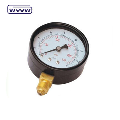 Zwarte staal Economy Pressure Gauge Dural Scale 50mm Luchtdrukmeter