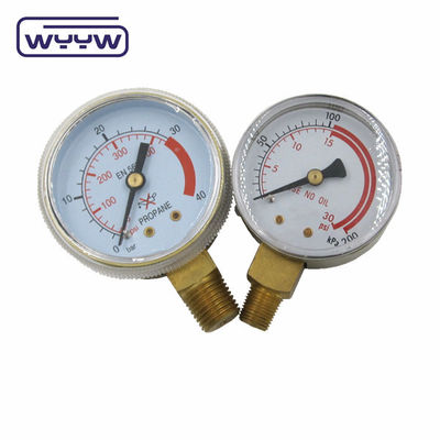 Zwart staal Economische drukmeter 60 mm aardgas LPG drukmeter