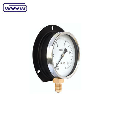 Zwart staal type wand gemonteerde drukmeter 100 mm dial 1 jaar garantie