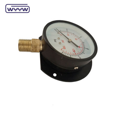 Zwart staal type wand gemonteerde drukmeter 100 mm dial 1 jaar garantie