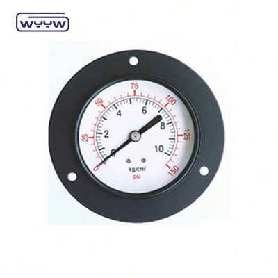 Stoomketel drukmeter Manometer Bottom Mount Met zwart stalen behuizing