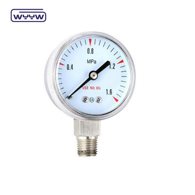 50 mm medische zuurstof gascilinder drukmeter 2,5% nauwkeurigheid