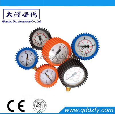 60 mm Economische drukmeter Fabrikant met rubberen beschermende hoes