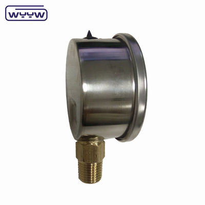 -30inHg Vacuüm Compound Gauge Olie vullen bodem verbinding 1/4&quot; Bsp 2&quot; drukmeter