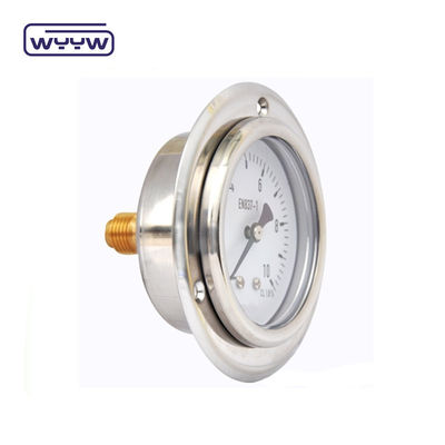 hoogwaardige hydraulische EN837-1-drukmeter met voorflens