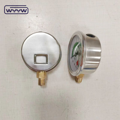 CE-goedkeuring EN837-1 Glycerine Oil Filling Hydraulic 0-25 Bar G1/4&quot; Oil Filled Color Pressure Gauge