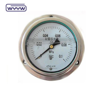 Panel Mount 4&quot; 1/2&quot;NPT of BSP Bar Psi Double Scale Liquid Oil Filling PG100 Series roestvrij drukmeter