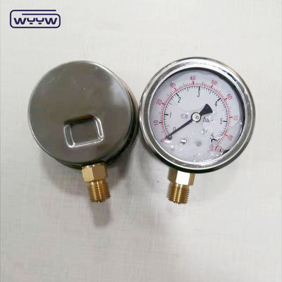 2.5&quot; vloeistofgevulde drukmanometer EN837-1 radiale drukmeter