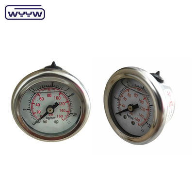 40mm ceneter back OEM 1/4&quot;bsp npt 1.5 inch gezicht glycerine gevulde drukmeter
