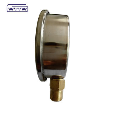 Hydraulische vloeibare glycerine gevulde staaf 100 mm onderkant 3/8&quot;BSP 1/2&quot;G drukmeters EN837-1