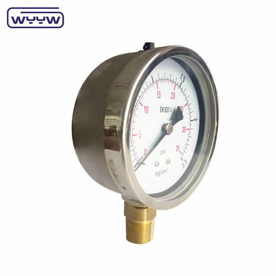 Nieuw product bajonet gechromeerde behuizing 1/2 &quot;bsp radiale toegang bar psi 4&quot; glycerine gevulde drukmeter manometer