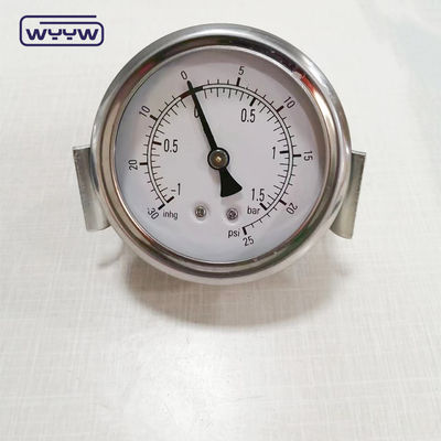U-klemklasse 1,6% 2,5 inch antivibratie drukmanometer