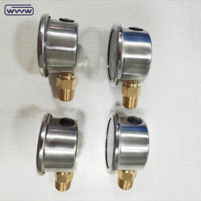 40 mm wijzerplaat ss304 type borodon buis verticaal 0-10bar/psi olie gevulde drukmeter 1-1/2