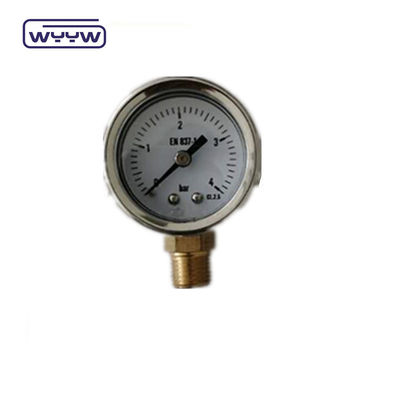 40 mm wijzerplaat ss304 type borodon buis verticaal 0-10bar/psi olie gevulde drukmeter 1-1/2