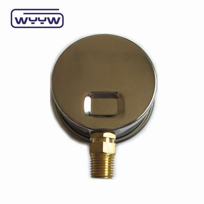 Hoogwaardige koperen aansluiting 1/4 &quot;BSP Double Scale Bar Psi EN837-1 Accurac 1.6 Vloeistof gevulde drukmeter