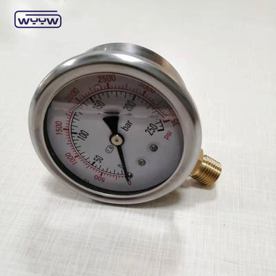 Vloeistofdrukmeter Qingdao Ningbo export 0-350 bar manometer