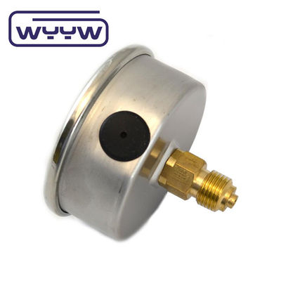 63mm EN837-1 hydraulisch water 0-10bar/psi axiale inlaat olie glycerine gevulde drukmeter 2,5" manometer