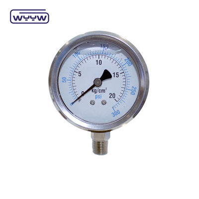 1/8&quot; NPT onderste verbindingsdrukmeter 1,5&quot; 40mm oliedrukmeter