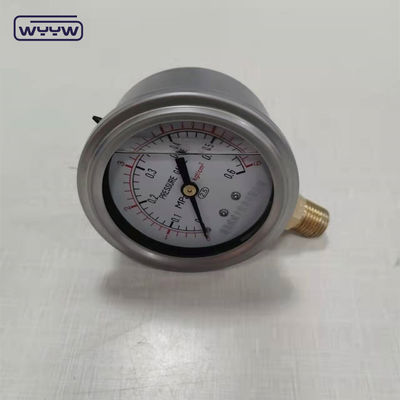 63 mm 2,5 &quot;hydraulische schokbestendig roestvrij staal olie gevulde drukmeter